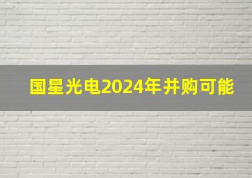 国星光电2024年并购可能