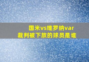 国米vs维罗纳var裁判被下放的球员是谁