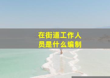 在街道工作人员是什么编制