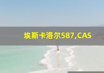 埃斯卡洛尔587,CAS