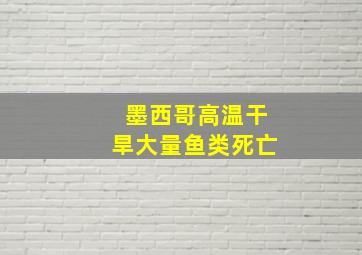 墨西哥高温干旱大量鱼类死亡