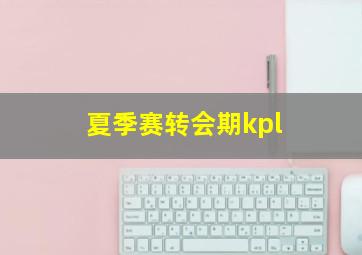 夏季赛转会期kpl