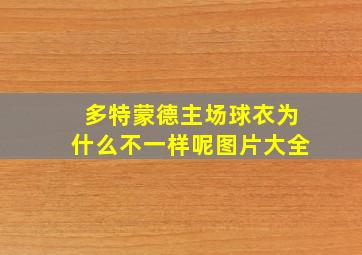 多特蒙德主场球衣为什么不一样呢图片大全