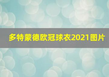 多特蒙德欧冠球衣2021图片