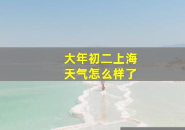 大年初二上海天气怎么样了