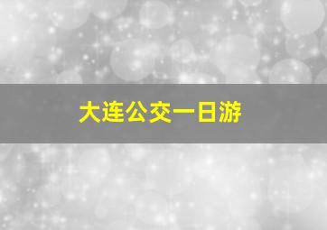 大连公交一日游