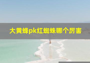 大黄蜂pk红蜘蛛哪个厉害