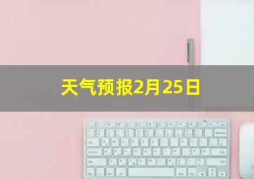 天气预报2月25日