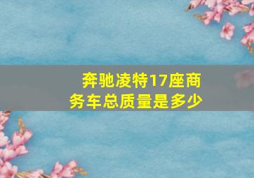 奔驰凌特17座商务车总质量是多少