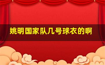 姚明国家队几号球衣的啊