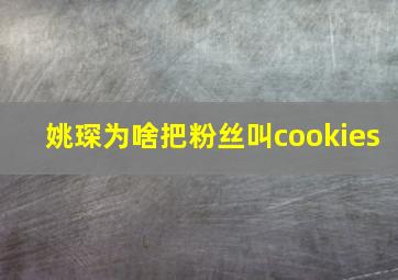 姚琛为啥把粉丝叫cookies