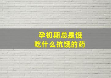 孕初期总是饿吃什么抗饿的药