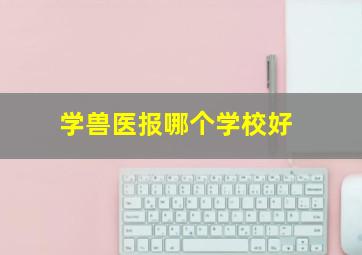 学兽医报哪个学校好