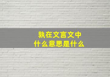 孰在文言文中什么意思是什么