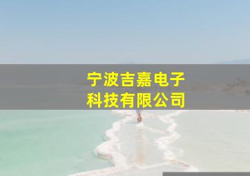 宁波吉嘉电子科技有限公司