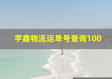 宇鑫物流运单号查询100