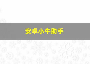 安卓小牛助手