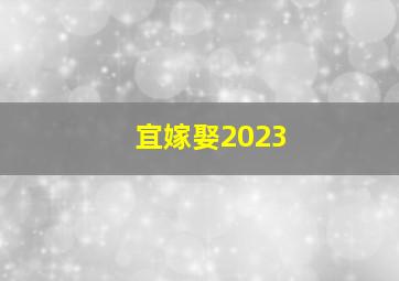 宜嫁娶2023