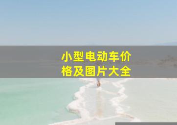 小型电动车价格及图片大全