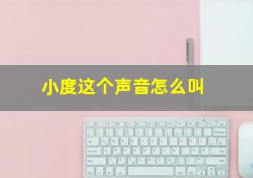 小度这个声音怎么叫