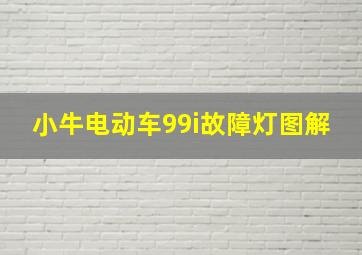 小牛电动车99i故障灯图解