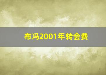 布冯2001年转会费