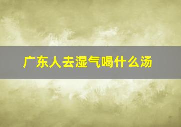 广东人去湿气喝什么汤