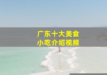 广东十大美食小吃介绍视频