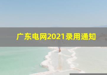 广东电网2021录用通知