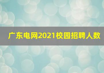 广东电网2021校园招聘人数