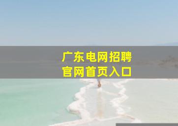 广东电网招聘官网首页入口