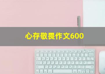 心存敬畏作文600