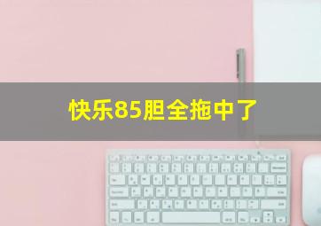 快乐85胆全拖中了