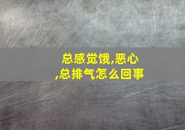 总感觉饿,恶心,总排气怎么回事