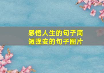 感悟人生的句子简短晚安的句子图片