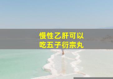 慢性乙肝可以吃五子衍宗丸