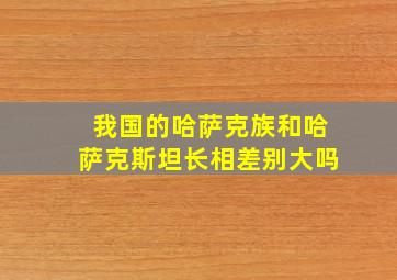 我国的哈萨克族和哈萨克斯坦长相差别大吗