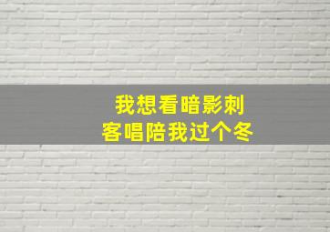 我想看暗影刺客唱陪我过个冬