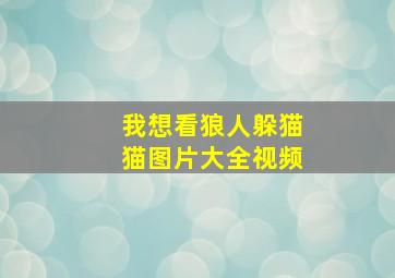 我想看狼人躲猫猫图片大全视频