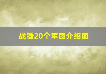 战锤20个军团介绍图