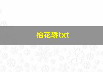 抬花轿txt