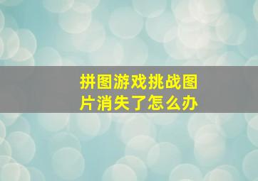 拼图游戏挑战图片消失了怎么办