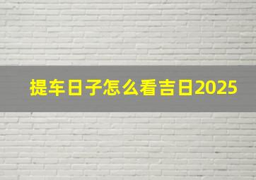 提车日子怎么看吉日2025