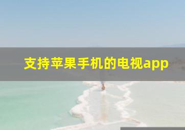 支持苹果手机的电视app