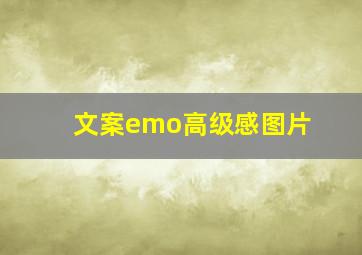 文案emo高级感图片