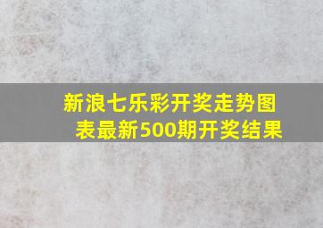 新浪七乐彩开奖走势图表最新500期开奖结果