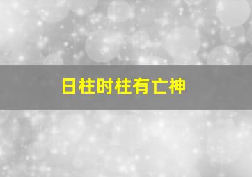 日柱时柱有亡神