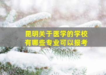 昆明关于医学的学校有哪些专业可以报考