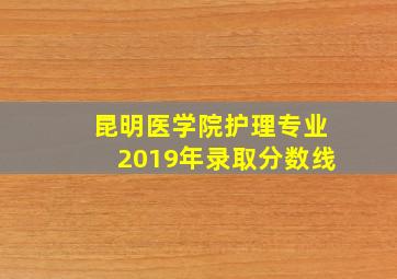 昆明医学院护理专业2019年录取分数线