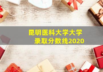 昆明医科大学大学录取分数线2020